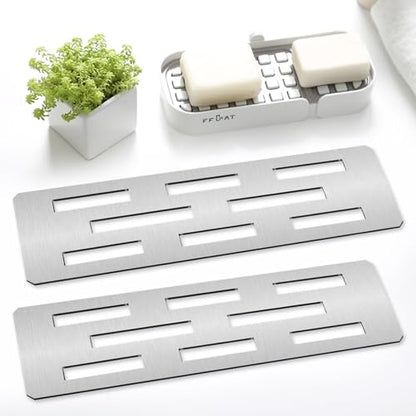 2 Pack 12 Inch Shower Niche Shelf Brushed 316 Stainless Steel Tile Insert | Rectangular Shelf For 12 Inch Tile Prefabricated Niches, Fits 1/8 Inch Grout Lines, Shower Niche Insert Brushed 316 Stainless - color: Brushed 316 Stainless Steel Finish