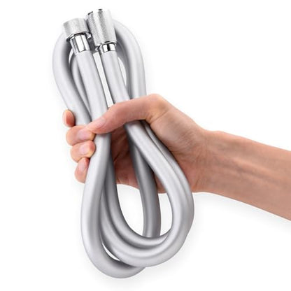 69 Inches Silicone Shower Head Hose Extra Long Silver | Explosion Proof Anti Winding Showerhead Hose,Used In Showerhead,Rv,Spray Bidet,Bathtub,Flexible Shower Hose Replacement - color: Silver, size: 69 In