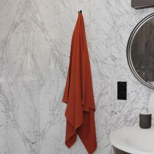 100% Turkish Cotton Dual-Sided Waffle and Terry Towel Set - Ultra Absorbent, Soft & Quick Dry - Bath Towels, Hand Towels & Washcloths (Terra, 2-Piece Bath Towel Set) - color: Terra, size: 2-Piece Bath Towel Set
