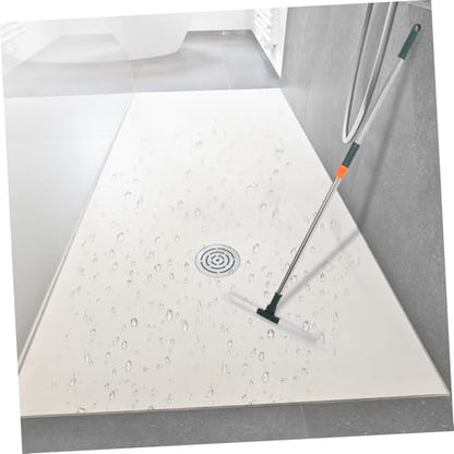 PRETYZOOM Silicone Squeegee Long Handle 36cm Adjustable Shower and Floor Cleaning Tool Waterproof and Scratch-Resistant for Bathroom Kitchen and Tile Use