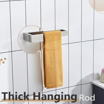 KOKOSIRI Towel Ring Brushed Nickel Hand Towel Hanger Holder 9-Inch Kitchen Rack Stainless Steel for Bathroom Hardware Wall Mount, 1 Pack B4008BR-L9 - color: Brushed Nickel, size: 1 Pack