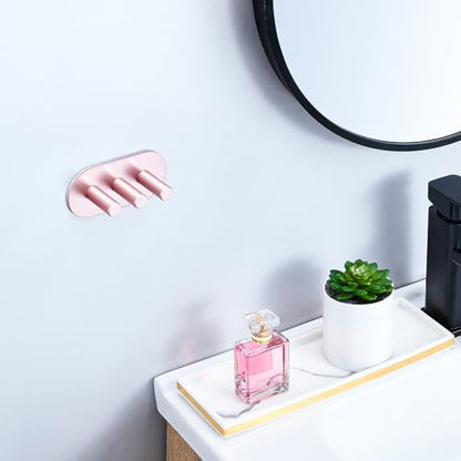 Electric Toothbrush Head Holder, Toothbrush Holders Wall Mounted, Adhesive Tooth Brush Head Holder Organiser, Electric Toothbrushs Holder, Shower Tooth Brushing Holder (Rose Gold, Small) - color: Rose Gold, size: Small