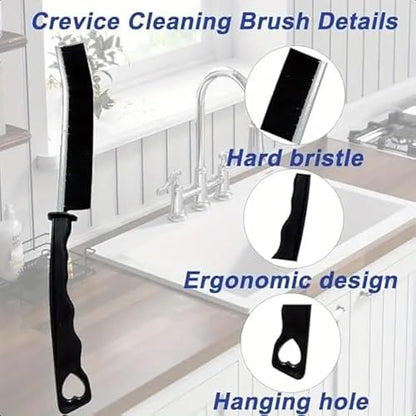 7 Pack Crevice Cleaning Brush, Household Use Multifunctional Hard Bristle Gap Cleaning Brush for for Kitchen,Bathroom, Car, Grout, Window,Tracks,Bathtub,Vehicle,Faucets,Bowl,Teapot,Cup