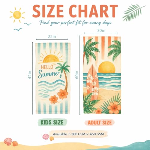 Personalized Striped Beach Towel with Custom Name, Quick Dry Microfiber Towel for Kids & Adults, Soft Pool & Swim Gift
