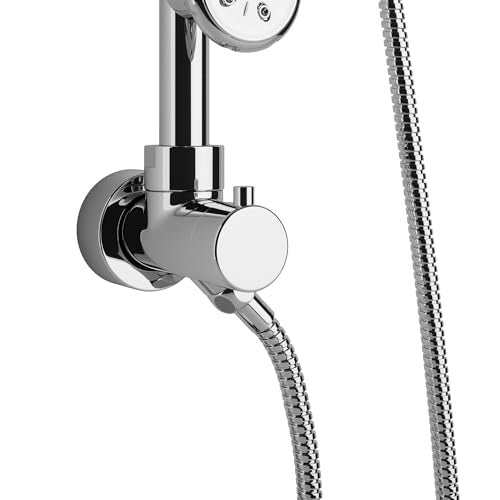 Lanikai Rain Shower Head with Handheld Spray Combo - 1028-CH-1.8GPM, Polished Chrome - 8" Rain Showerhead with Handheld Sprayer, 3 Spray Jets, 5-Function Rainfall Shower Head with Hose, 1.8 GPM - color: Polished Chrome, size: 1.8 GPM