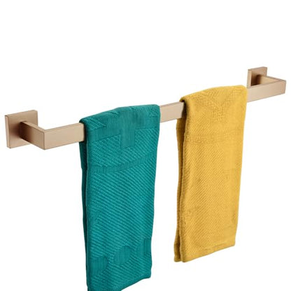 KOKOSIRI 20-Inch Towel Holder for Bathroom Kitchen Towel Bars Wall Mount SUS304 Stainless Steel Towel Rack, Champagne Bronze B4003CPG-L20 - color: Champagne Bronze, size: 20-Inch