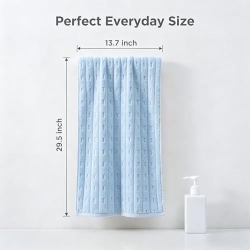 3 Pack Microfiber Hand Towels for Bathroom with Hanging Loops Quick Dry Small Towel Set for Bathroom Kitchen 14 x29.6inch (Blue) - color: Blue