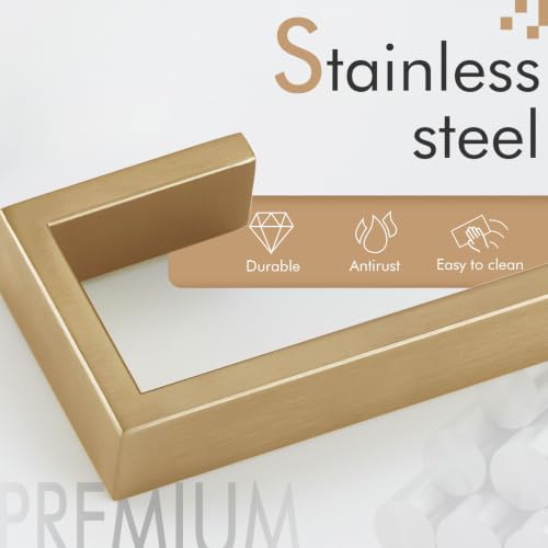 KOKOSIRI Towel Bar for Bathroom Towel Holder Wall Mount Kitchen Towels Rack Bath Hardware Champagne Bronze Stainless Steel, B3009CPG - color: Champagne Bronze