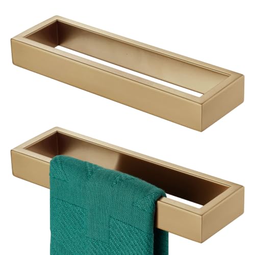 KOKOSIRI Towel Ring Wall Mount Hand Towel Racks 9-Inch Kitchen Holder Bathroom Hardware Champagne Bronze Stainless Steel, 2 Pack B4008CPG-L9-P2 - color: Champagne Bronze, size: 2 Pack