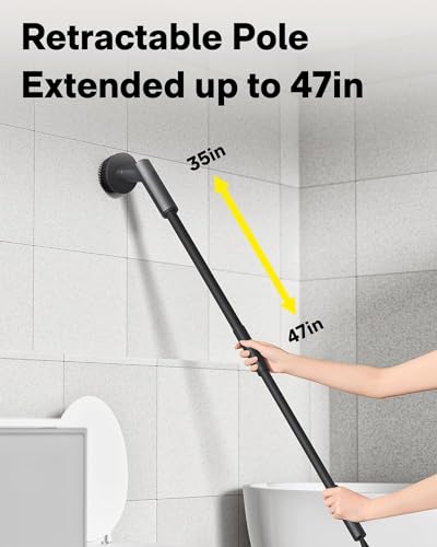 HOTO 3 Pcs Replacement Brush Heads for HOTO Electric Scrubber Only | Suitable for HOTO Electric Scrubber Only, Power Cleaning Brushes for Bathroom Floor Tile