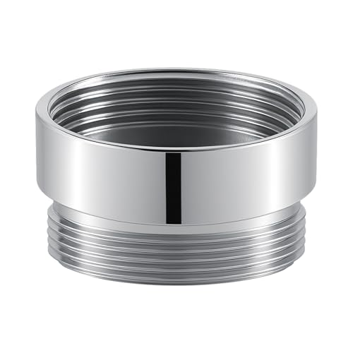 Faucet Aerator Adapter - 55/64 inch Female to 55/64 inch Male, Chrome Brass Sink Adapter, for Kitchen and Bathroom Faucet Adapter Kit Connection (F22-M22) | Chrome Brass Faucet Adapter: Durable premium chrome-plated brass for kitchen and bathroom faucets