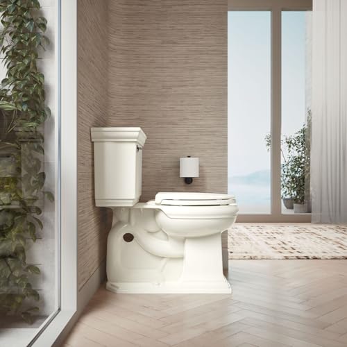 KOHLER 4639-RL-96 Cachet ReadyLatch Round Toilet Seat Soft Close, Biscuit - color: Biscuit, size: Round