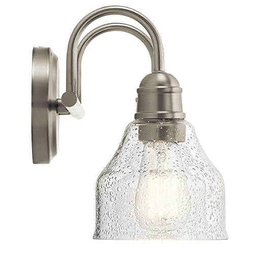 Kichler Avery 14.75" 2 Light Vanity Light with Clear Seeded Glass in Olde Bronze - color: Old Bronze, size: 2-Light