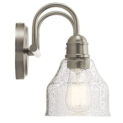 Kichler Avery 14.75" 2 Light Vanity Light with Clear Seeded Glass in Olde Bronze - color: Old Bronze, size: 2-Light