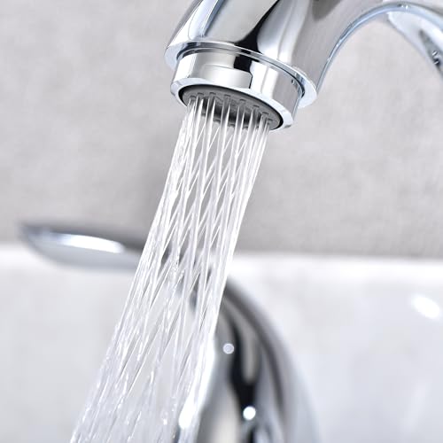 sumerain Widespread Bathroom Faucet 8 inch 3 Hole Bathroom Sink Faucet Chrome - color: Chrome