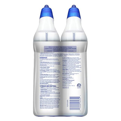 Lysol Toilet Bowl Cleaner Clinging Gel, Power + Odor, 24 oz, 2 Pack | 3-in-1 Odor Fighting, Disinfecting, Septic Safe, Bleach Free, Removes Toilet Rings & Hard Water Stains, Bathroom Cleaner - size: 24 Fl Oz (Pack of 2)