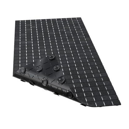 Hargiis Non-Slip Bathtub Mat, Anti Slip Shower Mat, Fast Drying Bathtub Mats, Foot Scrubber Mat, Anti Slip Mat for Tub, Floor, Bathroom, Kitchen, Home, Hotel (Black 32"×15") - color: Black