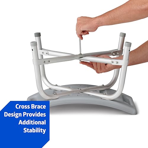 Medline Heavy Duty Shower Chair Bath Bench Without Back, Bariatric Bath Chair Supports up to 550 Lbs - style: Bench