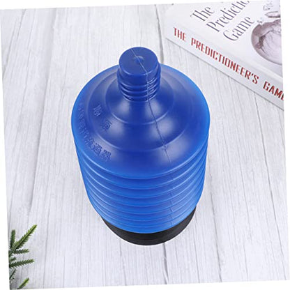 High Pressure Bathroom Plunger Professional Accordion Toilet Dredge Tool for Clog Removal Ergonomic Design Reusable and Eco-Friendly Blue
