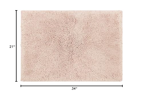 Mohawk Home Classic Cotton Ii Blush 1' 9" x 2' 10" Bath Mat - color: Blush Pink, size: 1'9" x 2'10" (Rectangular)
