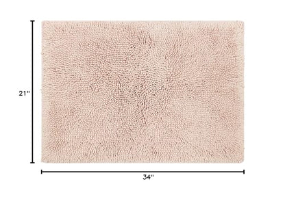 Mohawk Home Classic Cotton Ii Blush 1' 9" x 2' 10" Bath Mat - color: Blush Pink, size: 1'9" x 2'10" (Rectangular)