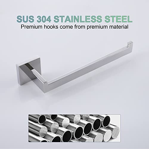KOKOSIRI Towel Bar Shiny Chrome Hand Towel Ring Holder for Bathroom Kitchen Hardware Wall Mounted, Polished Stainless Steel, B3003CH - color: Polished Chrome