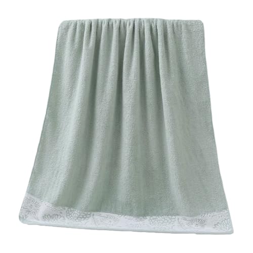 Quick Dry Bamboo Fiber Bath Sheets Household Thick Soft Absorbent Bath Sheets Washable Quick-Drying Bath Sheets 55.1x27.5in Lightweight - color: Pale Green