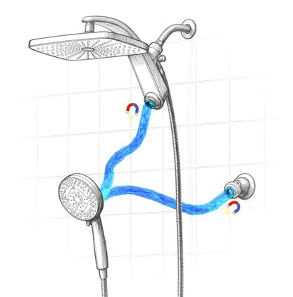 Magnetic Shower Head Holder for BOZYBO 460311 Shower Head Combo (Desert Gold) - color: Desert Gold