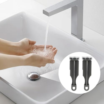 2-Pack Bathroom Sink Pop-Up Drain Stopper compatible with Delta RP5648BN, Gray Replacement Part Compatible with Standard Faucet Sink Drains