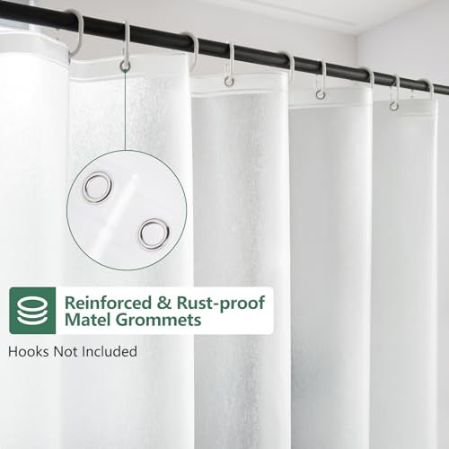 Seenus Waterproof EVA Shower Window Curtain 3D Frosted for Privacy, 40 x 36 inch Bpa-Free Vinyl Shower Curtain Liner Small with 2 Large Magnets, Mini Plastic Bathroom Window Curtain Translucent - color: Frosted, size: 40"W x 36"L (Pack of 1)