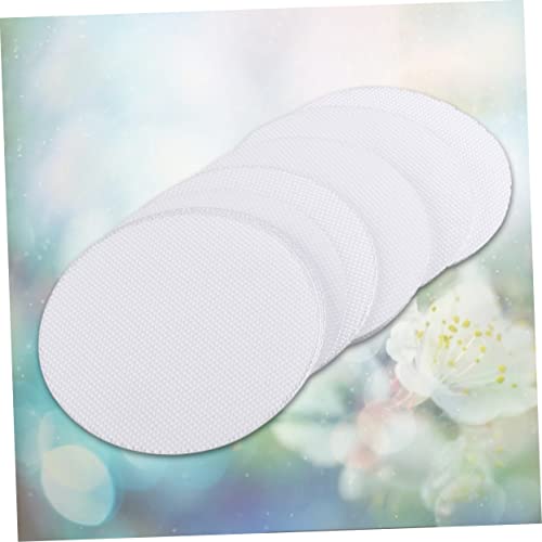 40pcs Peva Anti-Slip Bath Stickers for Bathtub and Shower Safety Floor Stickers Easy to Apply Non-Slip Adhesive for Bathroom Use Round White Design - size: 10X10cm