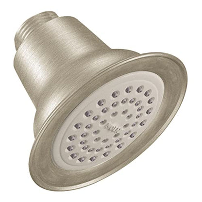 Moen 6303EPBN 3.5-Inch Single Function Eco-Performance Shower Head, Brushed Nickel - color: Brushed Nickel, size: 1.75 GPM