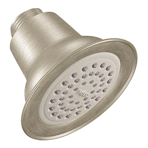 Moen 6303EPBN 3.5-Inch Single Function Eco-Performance Shower Head, Brushed Nickel - color: Brushed Nickel, size: 1.75 GPM