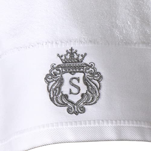Luxury Bathroom Super Soft and Highly Absorbent Premium 100% Cotton Bath Towel Set for Gifts (White-S) - color: White-s