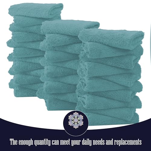 Baby Washcloths, Microfiber Baby Towel - Teal, 10x10 Inch (Pack of 32) - color: Teal, size: 10x10 Inch (Pack of 32)