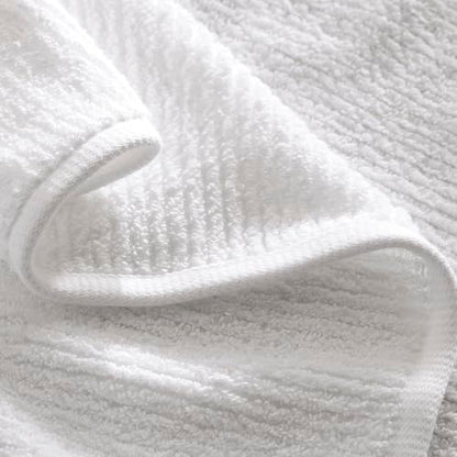 BOLL & BRANCH Turkish Ribbed Washcloth Set, White | Set of 2 - 100% Organic Turkish Cotton - Soft Absorbent Luxury Spa Washcloths, Ribbed Texture - Quick Dry Bathroom Essentials - color: White, style: Turkish Ribbed