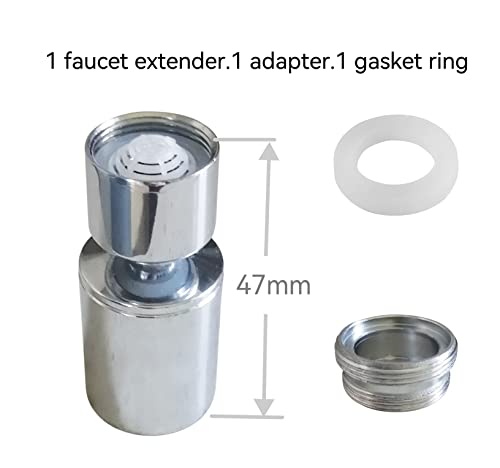Kitchen Sink Faucet Attachment,bathroom faucet nozzle aerator,faucet extender, 360 degree swivel dual flow sprayer for sink tap head... - color: 20° Angle