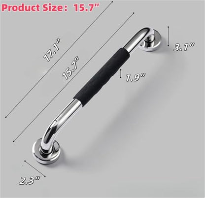 Grab Bar for Bathtub Shower Handles Bathroom Safety Bar Bathtub Anti Slip Handrail for Handicap Elderly Seniors and Disabled - size: 15.7inch