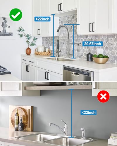 Fapully Commercial Pull Down Sprayer Brushed Nickel Kitchen Faucet | Single Handle Kitchen Sink Faucet with LED Light - color: Brushed Nickel, style: Modern