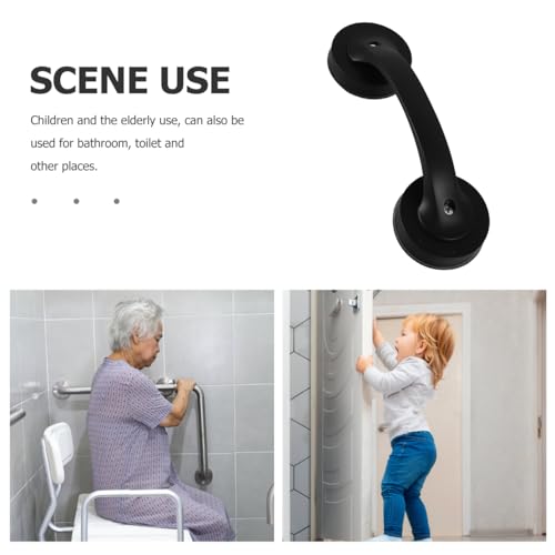 Healeved Suction Shower Grab Bar Bathroom Grab Bar for Elderly and Disabled Removable No Drilling Shower Handle Safety Handrail for Bathtubs Toilets Stairs 7.95 X 2.55 X 2.55 in