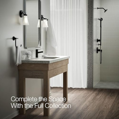 KOHLER K-35048-4N-BL Elate® Single-Handle Bathroom Sink Faucet, Single-Handle Bathroom Sink Faucets, 0.5 GPM, Matte Black - color: Matte Black, size: 0.5 GPM