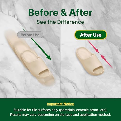 Non Slip Bathroom Floor Treatment, Anti Slip Gel for Shower & Tile Floors, Slippery Floor Solution, 10.6 oz