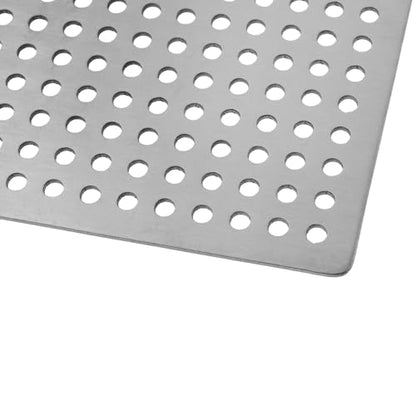 Square Drain Cover Grates,4.9" x 4.9" 304 Stainless Steel Drainage Grate Cover Replacement Floor Drain Strainer for Shower, Bathroom Floor, Balcony, and Outdoor Garden Drains - size: 4.9" x 4.9"