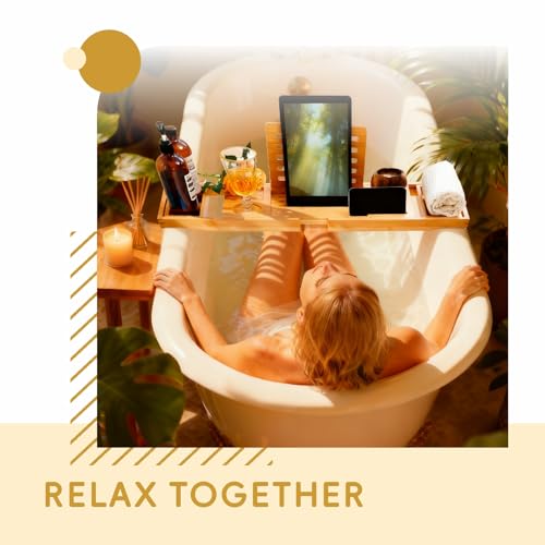 Bamboo Bathtub Tray, Expandable Foldable Bath Caddy, Natural | 29-42“ Bath Shelf Over Tub with Phone, Tablet & Wine Holders, Locking Design for Spa Bathroom Accessories & Gifts - color: A-natural