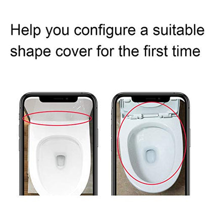 White Soft Close Toilet Seat - 16.9x13.6, Elongated Square Design, Easy Installation & Cleaning, Durable & Stylish Bathroom Upgrade