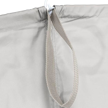 Household Essentials Door Hanging Laundry Bag, Washable Canvas Bag with Loop Handle, Holds Two Loads of Laundry, Great for Dorms and Small Spaces, Grey - color: Grey