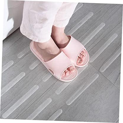 Mobestech 2sets Bathroom Skid Strips Self Adhesive Non Slip Stickers for Shower Bathtub Stairs Pools Safety Tread Stickers for Enhanced Slip Resistance and Elegant Design 20pcs*2