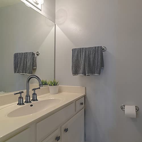 Classical Bathroom Faucets for Sink 3 Holes, 8 inch Bathroom Faucet, Widespread Matte Black Bathroom Faucet with Pop Up Drain and cUPC Lead-Free Hose (Matte Black) - color: Matte Black, size: 8 Inch