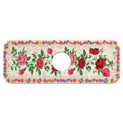 Faucet Fast Absorbent Pad - Red Rose With Wildflower , Suitable For Kitchen, Bathroom, Island And Other Scenes - color: Red Rose with Wildflower