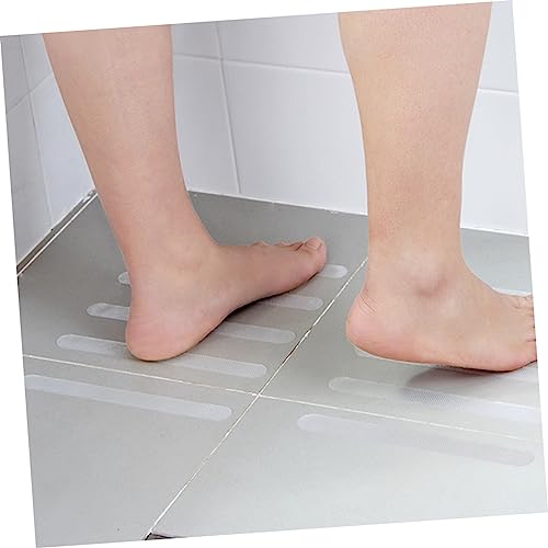 SOLUSTRE 12pcs Anti-Slip Bathtub Stickers Non-Skid Safety Decals for Shower and Tub Easy to Install Transparent Strips Strong Adhesion to Prevent Slipping